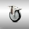 Service Caster 5 Inch 316SS Black Polyurethane Swivel Top Plate Caster with Total Lock Brake SCC-SS316TTL20S514-PPUB-BLK - alternate 1